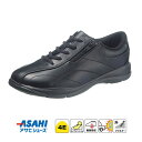 アサヒシューズ メンズ ウォーキングシューズ ASAHI アサヒ M512 ブラック 幅広4E ファスナー コンフォートシューズ 靴 父の日 敬老の日 プレゼン...
