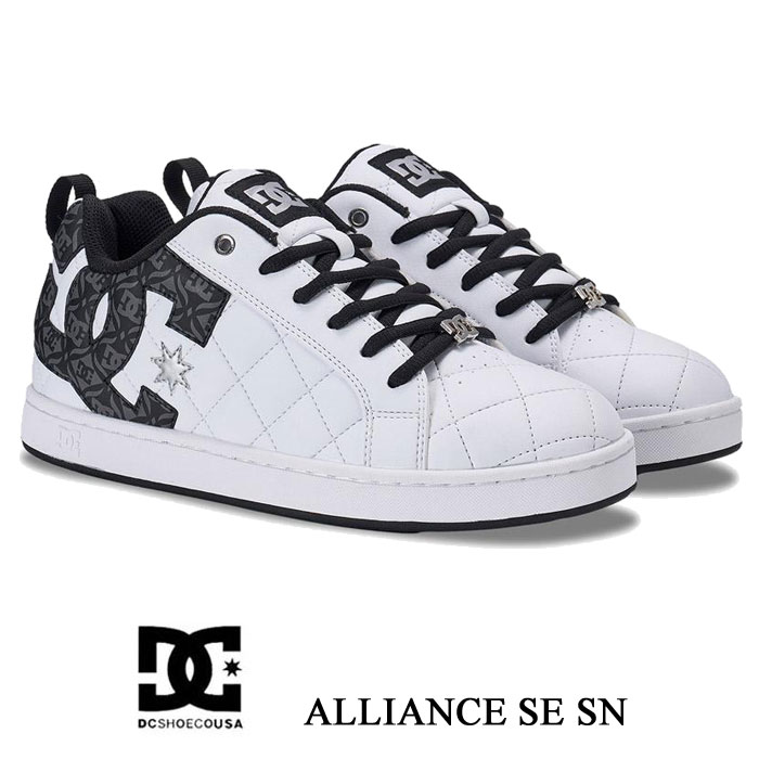Rakuten - DCシューズ スニーカー メンズ アライアンス SE SN ホワイト DC ALLIANCE SE SN DM261301WKL ローカット ダンス ボーダー スニーカー 靴 ギフト プレゼント