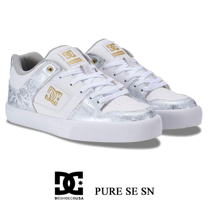 Rakuten - DCシューズ メンズ ピュア SE SN ホワイト DC PURE SE SN DM261305WG3 ローカット ダンス ボーダー スニーカー 靴 ギフト プレゼント