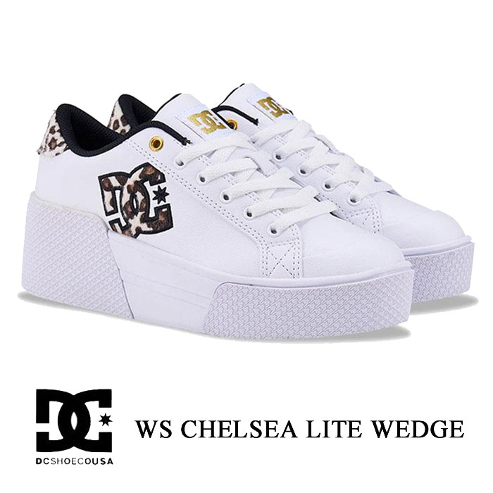 Rakuten - DCシューズ ウィメンズ チェルシー ライト ウェッジ ホワイト DC WS CHELSEA LITE WEDGE DW254602WLB レディース シューズ ローカット ダンス ボーダー コート系 スケーター スケート スニーカー 靴 楽天