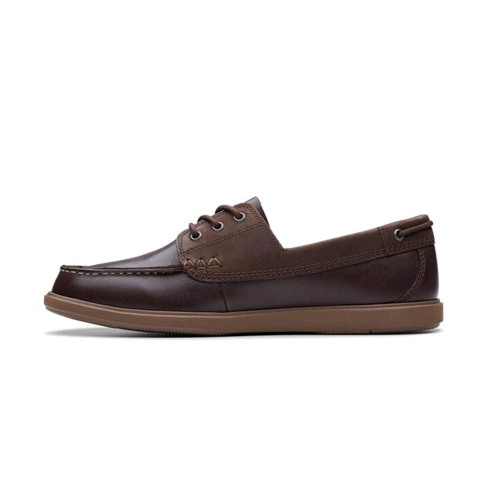 クラークス CLARKS BRATTON BOAT ブラトン ボート ダークブラウン 26181271 メンズ デッキシューズ 本革 靴 彼氏 父の日 お誕生日 プレゼント ギフト