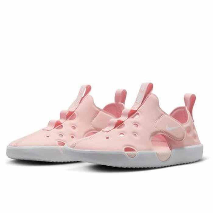 乐天商城 - NIKE ナイキ キッズ サンダル SUNRAY PROTECT4 PS サンレイ プロテクト4 PS ピンク HF6277 スポーツサンダル 水陸両用 子供サンダル 軽量 歩きやすい つま先保護 ベルクロ 女の子 男の子 夏 海 川 プール ビーチ 水遊び 子供靴