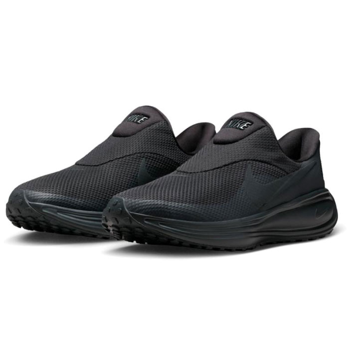 Rakuten - NIKE ナイキ ランニングシューズ メンズ REVOLUTION 8 EASY-ON レボリューション 8 イージーオン ブラック HQ2414 スニーカー 軽量 スリッポン クッション 通気性 メッシュ ウォーキング ジョギング 運動靴 通学 部活 クラブ 通勤 HQ2414-003