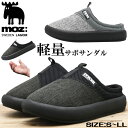 【クーポンあり ポイント最大10倍 7/26まで】 moz モズ サンダル メンズ スリッポン スリッパ ブラック グレー 外履き ルームシューズ サボサンダル メッシュ 快適 吸湿速乾 靴 moz 5823