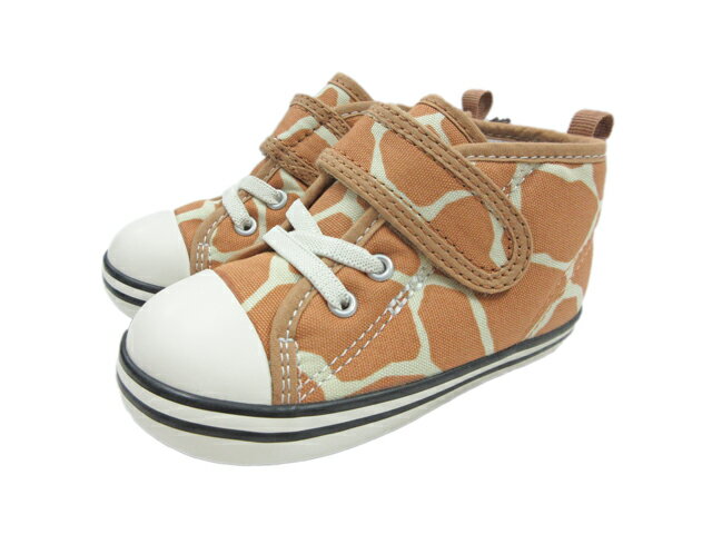 CONVERSE コンバースBABY ALL STAR N GIRAFFESPOT V-1 BROWNベビー オールスター N ジラフスポット V-1 ブラウン子供靴 スニーカー 靴 茶色 ジラフ柄