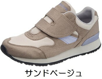 【ウィンブルドン】レディス マジックテープ　幅広　L042　3Eワイズ　普段履き　ジョギング