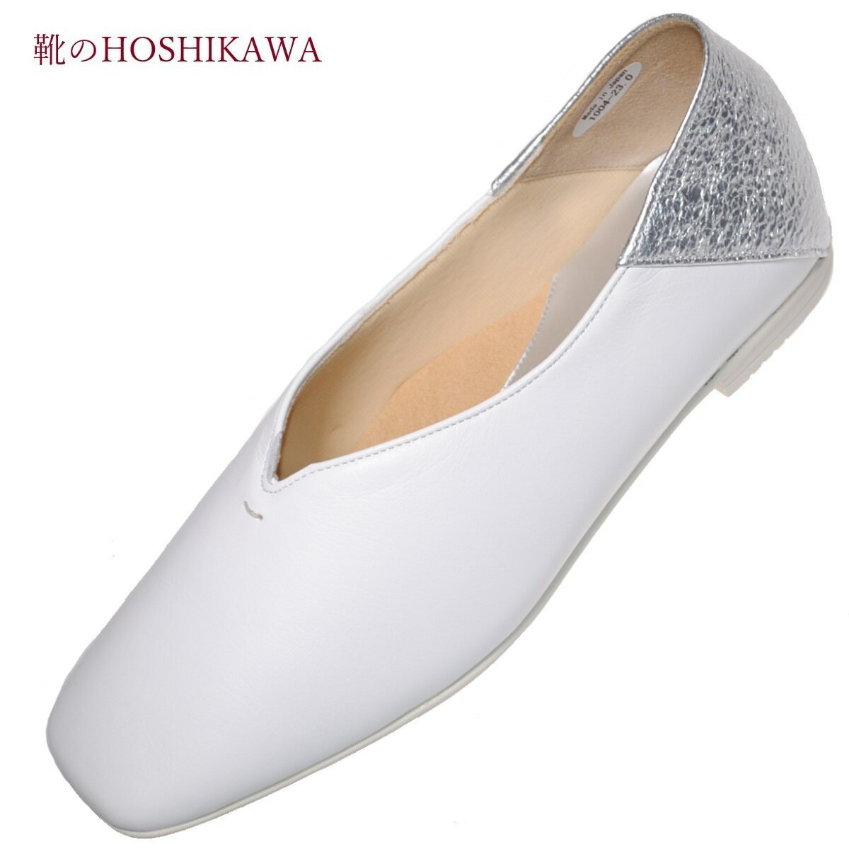 【靴のHOSHIKAWA】 『Dona Miss 1004』22cm〜24.5cm EEEドナミス カッターレディース ホワイトローヒー..
