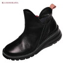 【靴のHOSHIKAWA】 『A-OK 7058』エーオーケー ブーティー21.5cm〜25cm EEEEブラック レディース内ファスナー ショート丈国産 軽量...