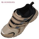【靴のHOSHIKAWA】 DUNLOP DM2002 ダンロップ スニーカー24cm～28cm EEEEサンド メンズマジックテープ ベルクロ運動靴 撥水機能 合皮