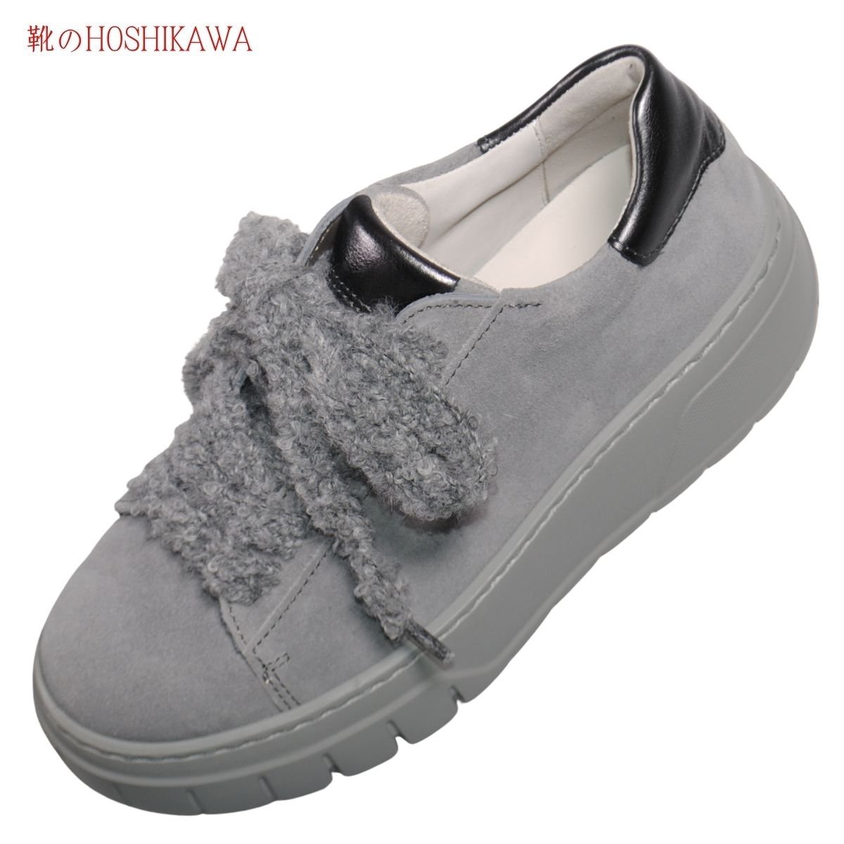 【靴のHOSHIKAWA】 『Gabor 73222』ガボール レディース厚底スニーカー22cm〜25.5cm グレースロバキア製マニッシュ レースアップ天然皮...
