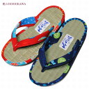 【靴のHOSHIKAWA】 『鼻緒サンダル 88』キッズ 畳S M Lレッド ネイビーハナオ お祭り浴衣 春夏日本製 軽量