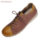 【靴のHOSHIKAWA】 『A-OK 7091』エーオーケー YER/DBR21.5cm〜25cm EEEEレザースニーカー 撥水加工ファスナー 厚底レースア...