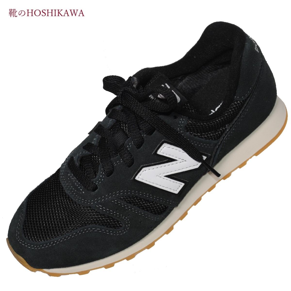 【靴のHOSHIKAWA】 New Balance ML373 WB2 ニューバランス ウォーキングシューズ22.5cm～29cm Dレースアップ ユニセックスブラック 合皮