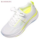 【靴のHOSHIKAWA】 『SKECHERS SPORTL 149833』22cm〜26.5cm レディースD’LUX スニーカーホワイト 運動靴合皮 軽量(4)