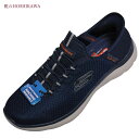 【靴のHOSHIKAWA】 『SKECHERS SPORTL 232457』スケッチャーズ スニーカー24.5cm～29cm ネイビーウォーキングシューズ メンズ洗える 合皮