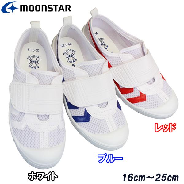 【全商品ポイント5倍⇒5/16(木)1:59迄】 ムーンスター moonstar バイオTEF 02 (16～24cm) 上履き 上靴 子供靴 紐なしスニーカー スクールシューズ 屋内シューズ うわぐつ マジックテープ 面ファスナー バイオテフ 02 キッズ 大人 子供 日本製 2E 撥水