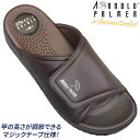 ARNOLD PALMER アーノルドパーマー メンズ ダークブラウン 焦げ茶色 Sサイズ(24.0~24.5cm)のみ 紳士 サンダル AP 2301 靴 メンズサンダル マジックテープサンダル 甲周りが調節できる