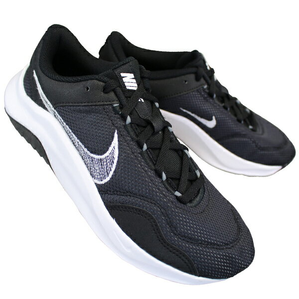 ナイキ NIKE スニーカー DM1120-001 ナイキ レジェンドエッセンシャル 3 NN ブラック/ホワイト/グレー 25cm～29cm メンズ ローカットスニーカー トレーニングシューズ 運動靴 紐靴