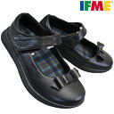 【エントリーでポイント5倍⇒10/27(月)9:59迄】 イフミー IFME フォーマルシューズ 20-2829 ブラック 15cm~21cm キッズ 女の子 ワンストラップ フォーマルシューズ 子供靴 黒靴 マジックテープ 冠婚葬祭 入園 卒園 卒業 発表会