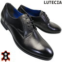 ルーテシア LUTECIA ビジネスシューズ LU7806 ブラック 25cm～27cm メンズ ビジネスシューズ ドレスシューズ 紳士靴 黒靴 革靴 紐靴 3E ゆったり 幅広 マドラス社
