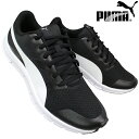 プーマ puma スニーカー フレックスレーサー 360580 01 ブラック/ホワイト 23cm～28cm メンズ レディース ランニングシューズ スニーカー 靴 紐靴 運動靴