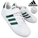 アディダス adidas スニーカー IG4842 グランドコート2.0 EL K ホワイト/グリーン 18cm 19cm キッズ スニーカー シューズ 運動靴...