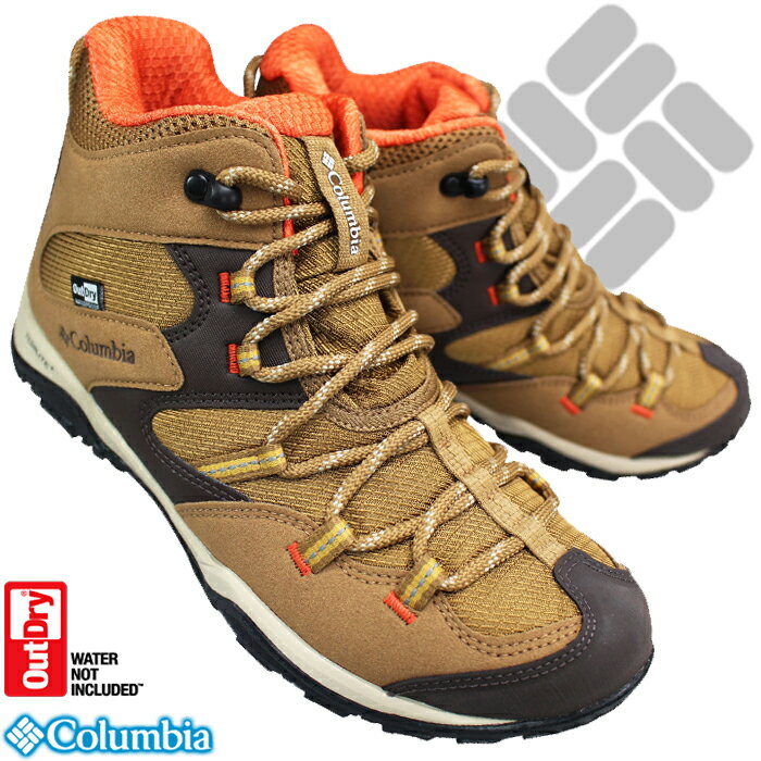 コロンビア Columbia 防水ハイキングシューズ セイバー5ミッド アウトドライ YL2365 286 ELK 23.5cm〜24.5cm レディース 防水スニーカー ウォーキングシューズ アウトドアシューズ 靴 紐靴 登山靴 Saber V Mid Outdry