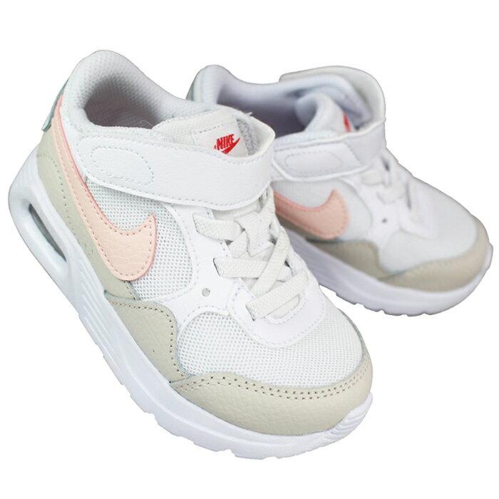 楽天靴ショップ　やまう　楽天市場店ナイキ NIKE スニーカー ナイキ エア マックス SC TDV CZ5361 122 ホワイト/ピンク/ベージュ 13cm〜16cm キッズ ベビー カジュアルシューズ スニーカー 靴 紐なし靴 運動靴 子供靴 赤ちゃん靴 AIR MAX SC TDV
