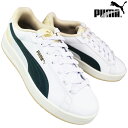 【エントリーでポイント5倍⇒9/11(木)1:59迄】 プーマ puma スニーカー 400284-12 コートクラシコ ホワイト/ダークグリーン 23.5cm~28cm メンズ レディース シューズ テニスシューズ 白靴 通学靴 紐靴 プーマ400284