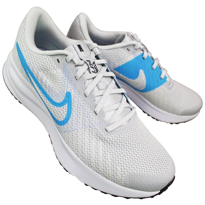 【エントリーでポイント5倍⇒12/11(木)1:59迄】 ナイキ nike スニーカー HM9594 009 ラン DEFY プラチナ/ブルー 24.5cm〜28cm メンズ ランニングシューズ スニーカー 靴 紐靴 運動靴 NIKE RUN DEFY ナイキHM9594