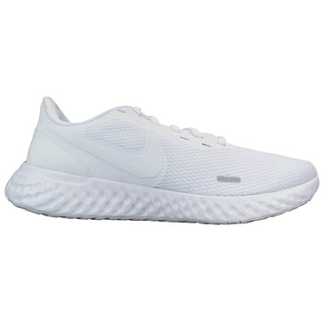 ナイキ NIKE BQ3204-103 レボリューション 5 ホワイト REVOLUTION 5 メンズ ランニングシューズ スニーカー 白スニーカー 通学スニーカー 白スクールシューズ 通学靴 白靴 BQ3204 サイドリフレクター付き