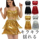 贅沢スパンコール 上下セット フリンジ ダンススカート ハーフトップ レース カップ付き 無地 巻きスカート ウエストゴム 大会 三角 ダンス衣装 本番 アシンメトリー 社交ダンス ラテンダンス モダンダンス ラップスカート ミニスカート 送料無料