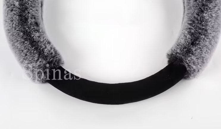 これからの季節にピッタリ！3点セット リアルファー ハンドルカバー 普通車 車用 カバー 耳付き 簡単装着 ステアリングカバーファー 暖かい 秋冬 おしゃれ 車用品 カー用品 シートカバー 内装パーツ