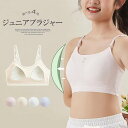 発育期の女の子にぴったり!ジュニアブラ ブラジャー 女の子 ガールズ ハーフトップ スクールインナー タンクトップ ノンワイヤー パッド入り スポーツブラ