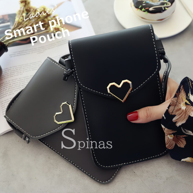 いちいちポーチからスマホ出す面倒なし！全7色 スマホポーチ レディース 財布 ショルダーバッグ かわいい ポシェット コンパクト 便利 ミニバッグ ミニポーチ 肩掛け ストラップ 散歩用 旅行用 携帯ポーチ