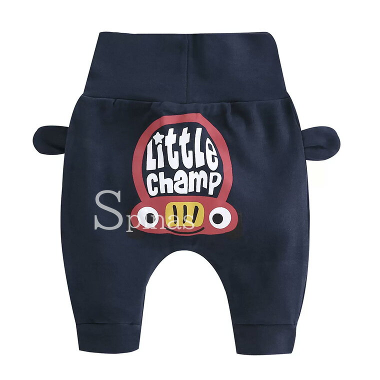 おしりに可愛いアニマルデザイン♪2枚セット キッズパンツ ボトムス ズボン パンツ ベビー服 子供服 キッズ ハイウエスト 男女兼用アニマル 動物 動物フェイス かわいい 男の子 女の子