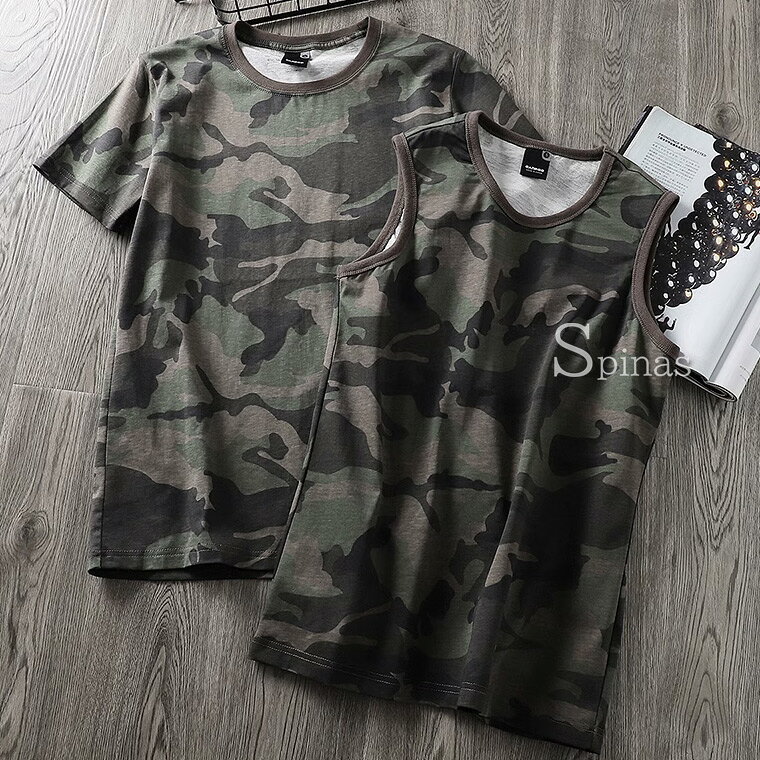 2XLまで おしゃれに着れるカモフラ柄 メンズ 迷彩 アーミー 半袖 シャツ tシャツ ...
