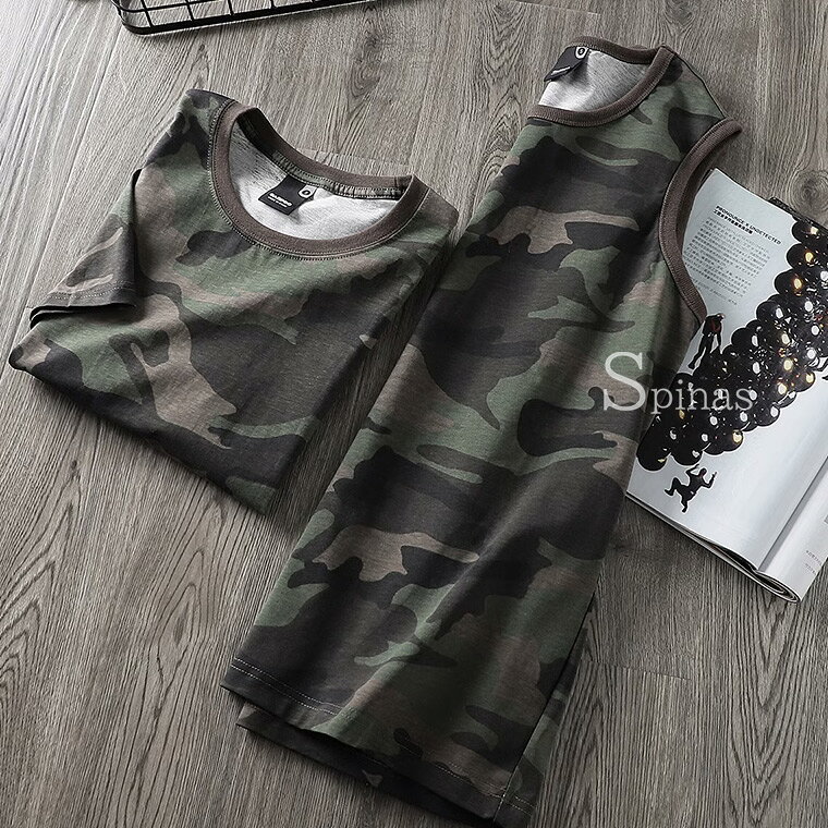 2XLまで おしゃれに着れるカモフラ柄 メンズ 迷彩 アーミー 半袖 シャツ tシャツ ...