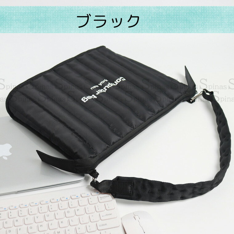 ふんわり 軽量 大人かわいい 便利なPCショルダーバッグ キルティング PCバッグ 可...