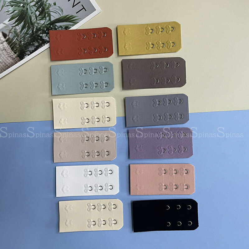 手軽にブラをサイズアップ！12色展開 ブラ延長ホック 5個セット ブラホック ブラジ...