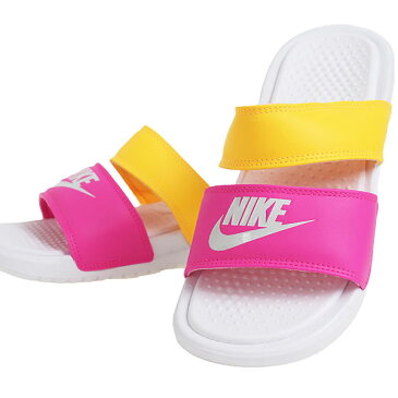 大人気！【国内正規品】NIKE　WMNS　BENASSI　DUO　ULTRA　SLIDE　ウィメンズ　ベナッシ　デュオ　ウルトラ　スライド　サンダル　シャワーサンダル　レディース　メンズ　ホワイト/ピンク/オレンジ　男女兼用（819717-102）