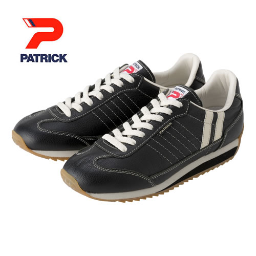 PATRICK パトリック メンズ レディース スニーカー 靴　マラソン　レザー　MARATHON−LEATHER 　ブラック　（98701）