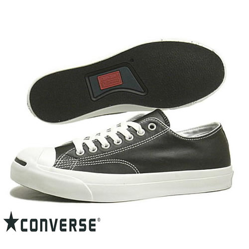 コンバース　ジャックパーセル　レザー　CONVERSE LEATHER JACKPURCELL　レディース　メンズ　スニーカー　ブラック（32241231）