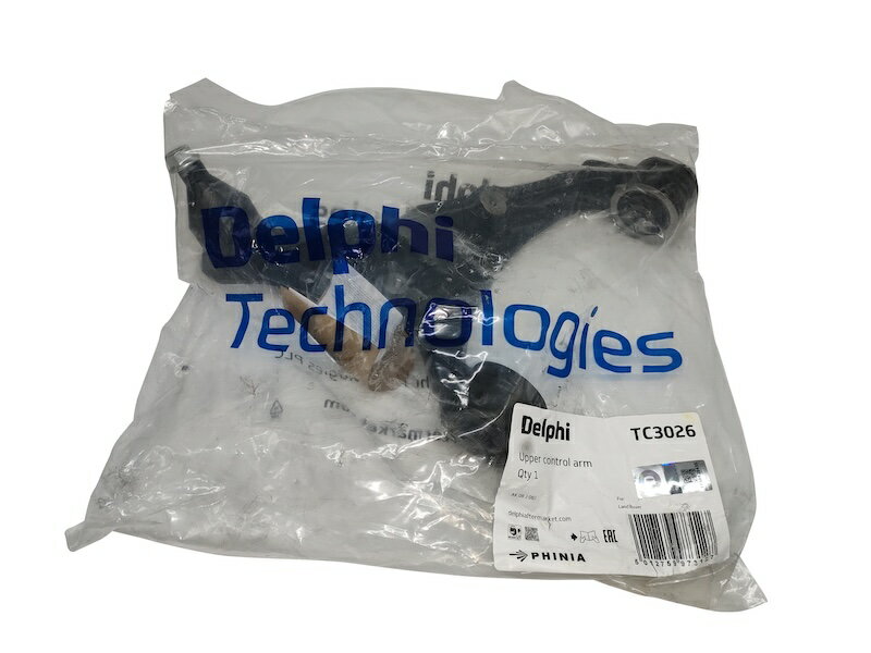 新品即納DELPHI製 LR063688 ランドローバー ディスカバリー3 4 L319 コントロールアーム アッパーアーム フロント左