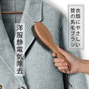 洋服ブラシ 天然馬毛100% 毛玉取り お歳暮 ギフト 服 ブラシ 静電除去 天然木 靴ブラシ スーツブラシ 埃取り