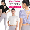 Tシャツ スポーツウェア レディース ヨガウェア 半袖 トップス ショート丈 へそ出し トレーニング フィットネス ゆったり パフォーマンスTシャツ スウェット 運動着 UVカット 吸汗速乾 通気防臭 夏服 スポーツ アウトドアヨガ ピラティス ウェアトップス(4)