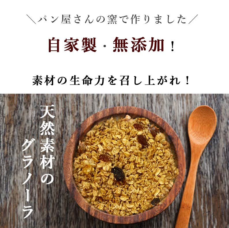 グラノーラ 無添加 300g 送料無料 (自家製窯焼き 天然素材100%) 穀物 麦 オーツ麦 オートミール アーモンド くるみ クランベリー レーズン メープルシロップ こめ油 粗糖 食物繊維 栄養補助 朝食 ヨーグルト 牛乳 桑郷