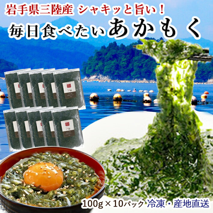 【ふるさと納税】紀州あかもく 由良町産 100g×10パック（2024年産） / 海藻 サラダ 納豆 健康 ビタミン ミネラル //fish