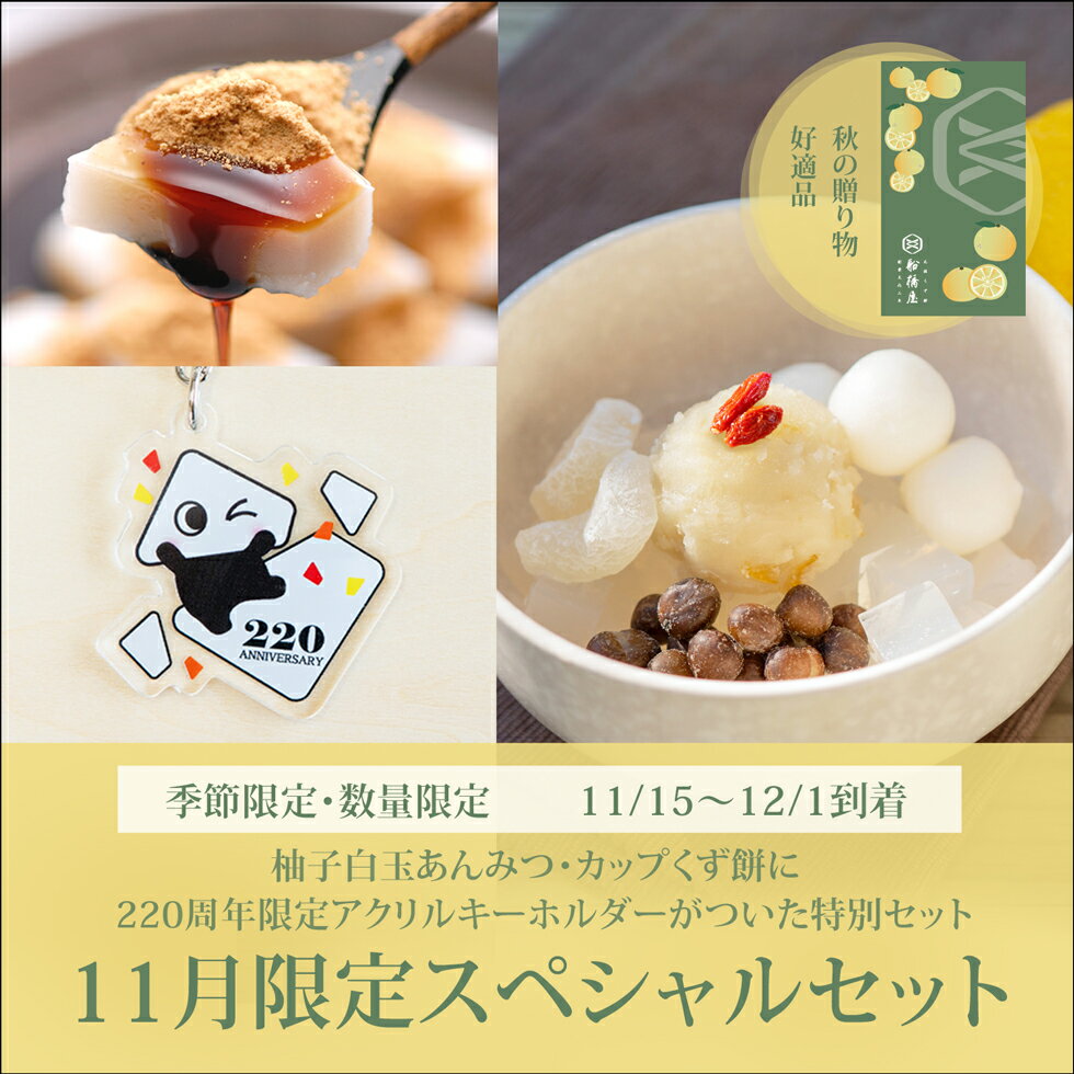 11月限定スペシャルセット【11/15～12/1到着】 和菓子 ギフト 2025 高級 お取り寄せ おしゃれ 老舗 プレゼント 人気 セット スイーツ 贈り物 帰省土産 お菓子 和スイーツ 内祝い お返し お供え 【冷蔵品】