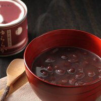 大納言あずきの中から、特に良質なものを厳選し、秘伝の製法で丹念に煮込んだ香り豊かな風味のぜんざい。大納言小豆　ゆららか (単品）